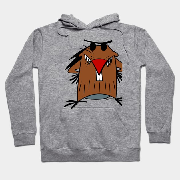 Angry Beaver Daggett Hoodie by bonekaduduk